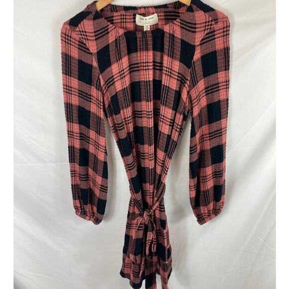 NWT Anthropologie Cloth & Stone Daia Plaid Dress Size XS - Picture 2 of 8
